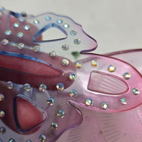 STEVE MADDEN Pink, Blue and Purple Butterfly Women's Jelly Sandals Size 6 - Picture 3 of 5